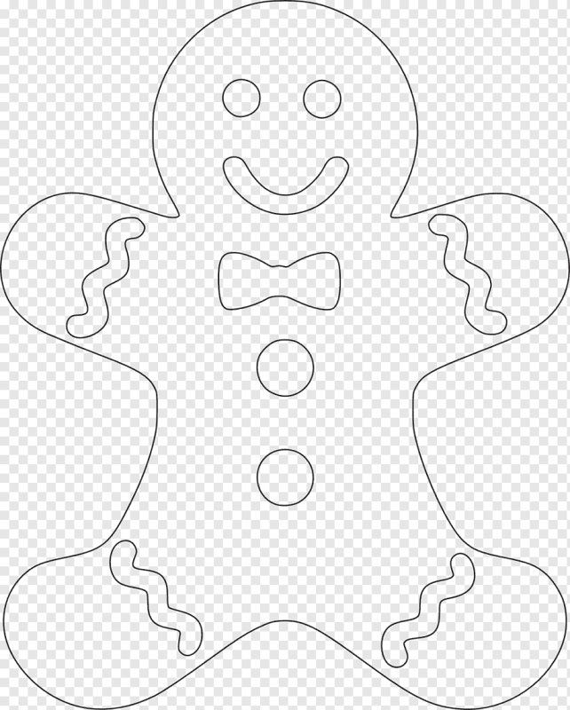 Пряничный человечек шаблон