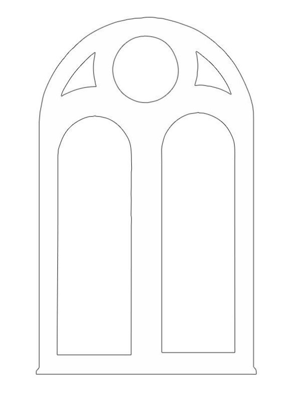 Трафарет "окна"