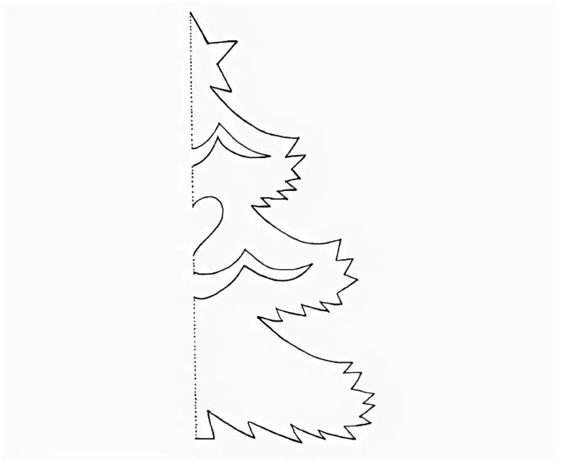 Елка для вырезания