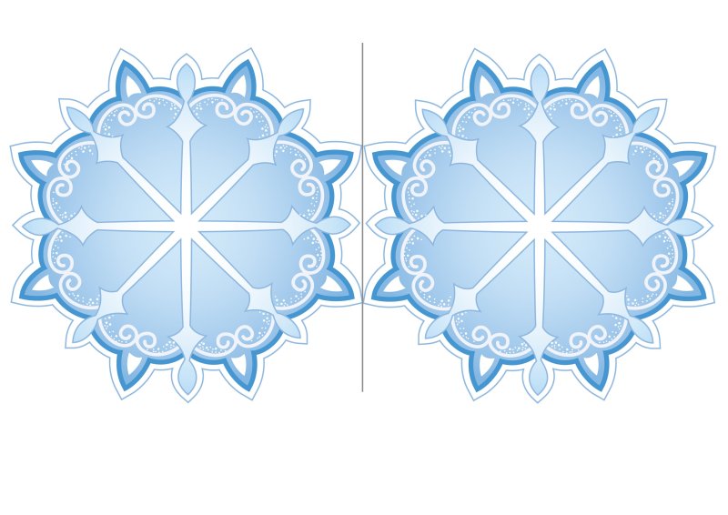 Шаблоны снежинок