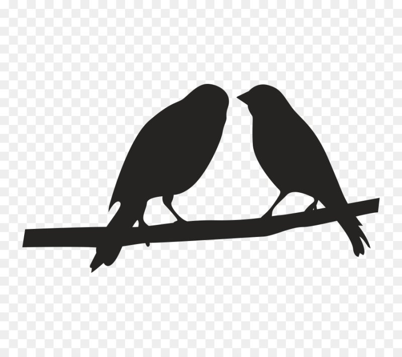 Трафарет птицы