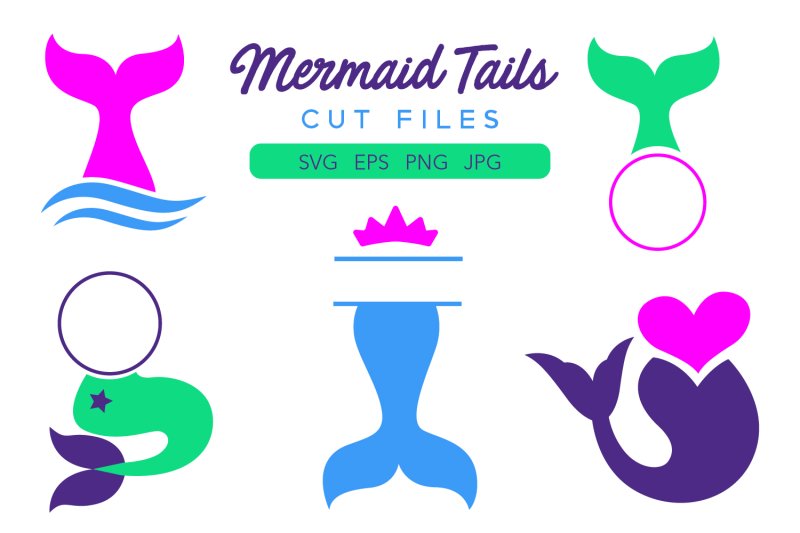 Хвост русалки трафарет