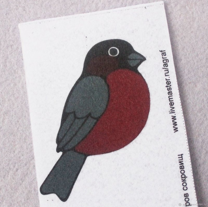 Трафареты для брошки Снегирь