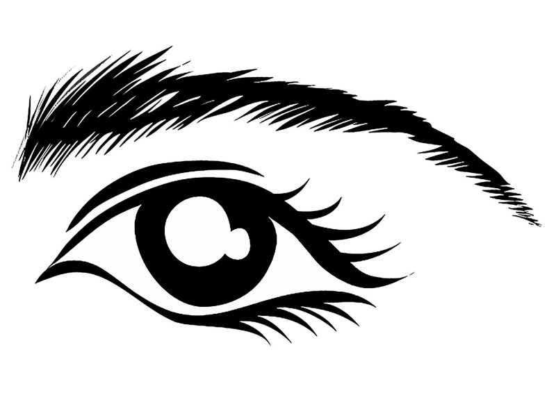 Глаза трафарет