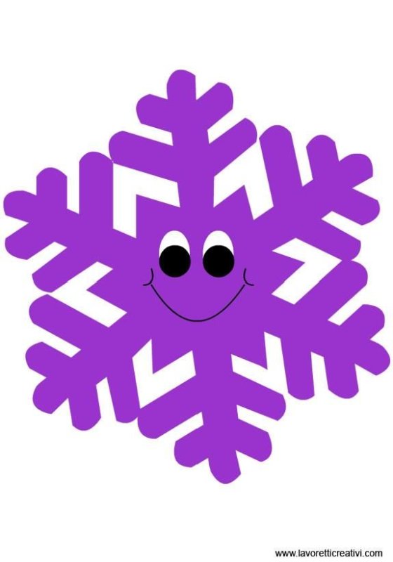 Снежинки красочные