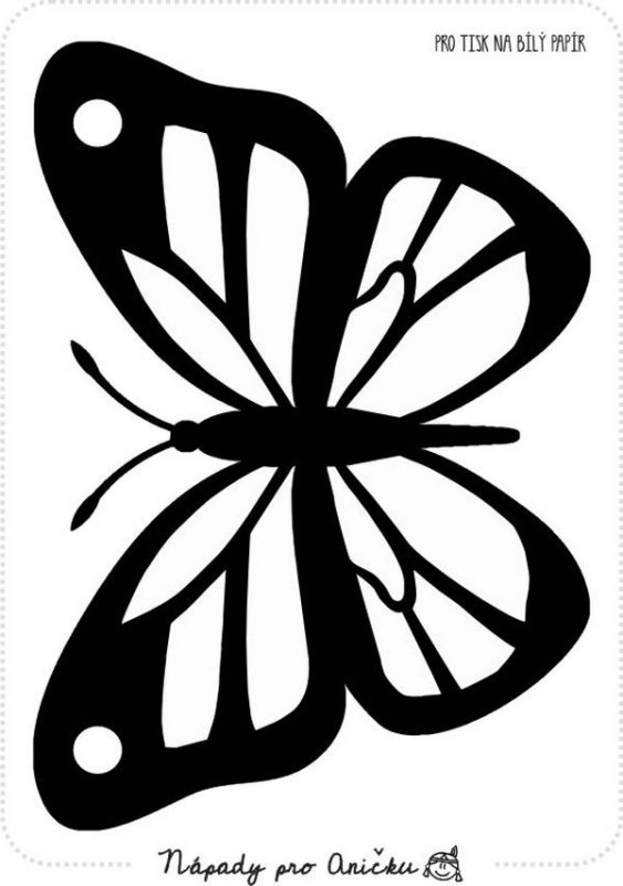 Трафареты бабочки