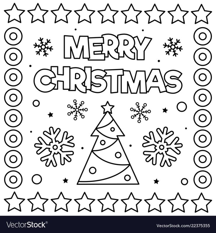 Merry Christmas раскраска