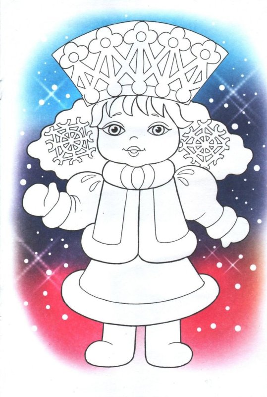 Снегурочка из бумаги