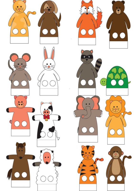 Пальчиковый театр Теремок для детей своими руками