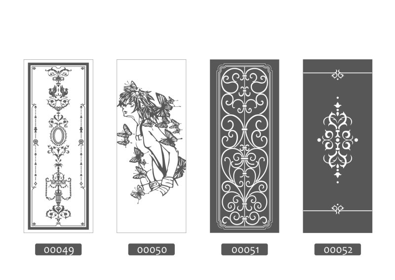 Трафарет на дверь входную