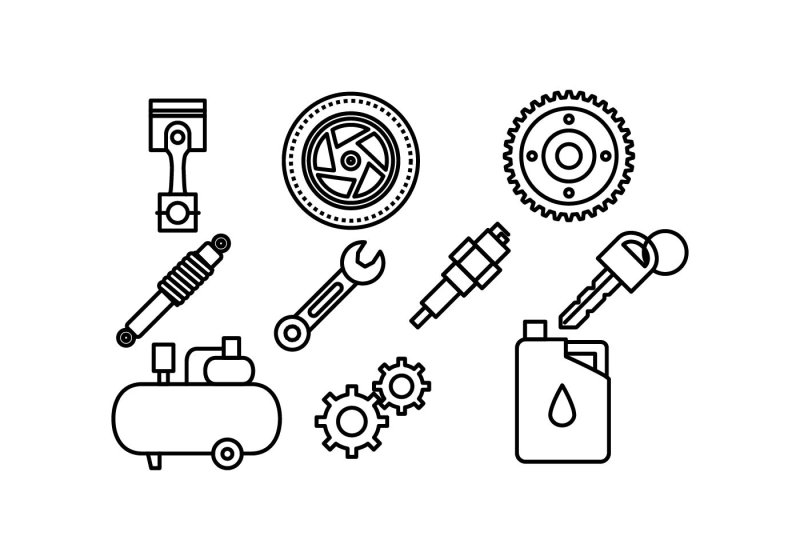 Автозапчасти пиктограмма