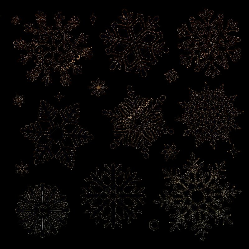 Нарисовать снежинку