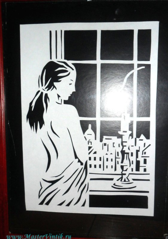 Вытынанки девушка