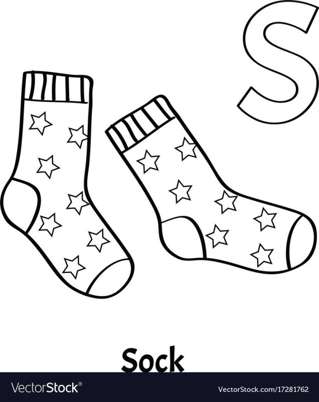 Носки для раскрашивания детям