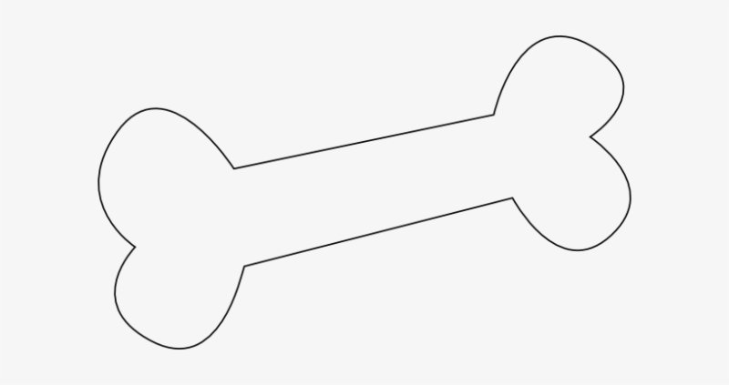 Трафарет косточки для собаки