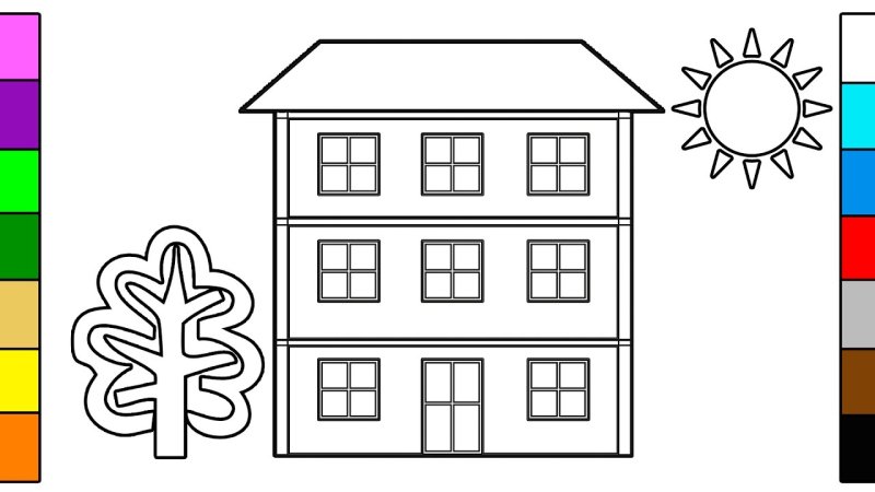 Аппликация здания