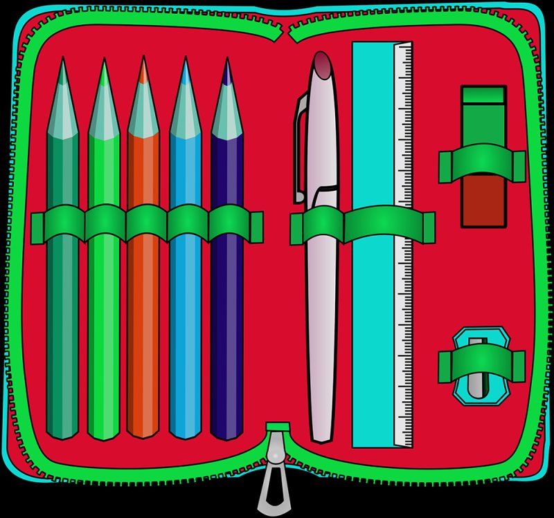 Пенал с принадлежностями