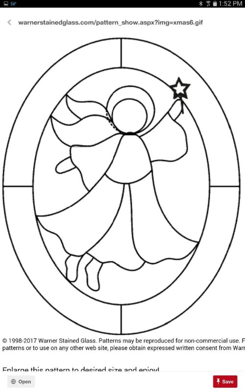 Трафарет для витража для детей