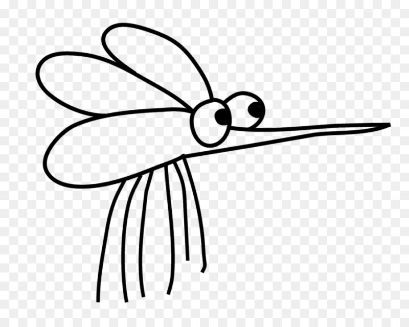 Комар рисунок