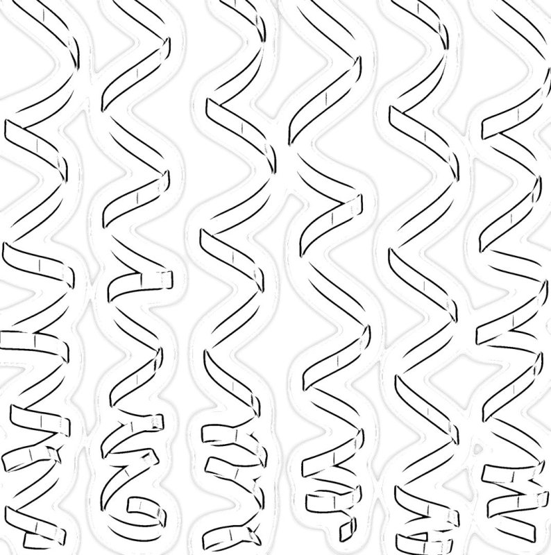 Серпантин трафарет