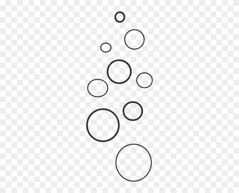 Пузыри на белом фоне