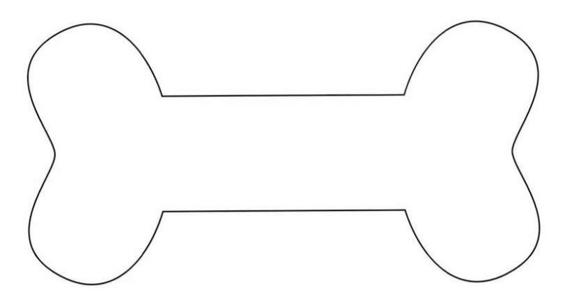 Макет косточки для собак