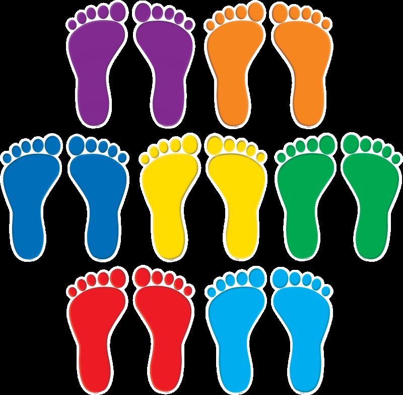 Разноцветные стопы