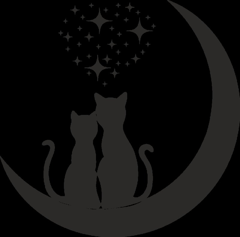 Силуэт кота