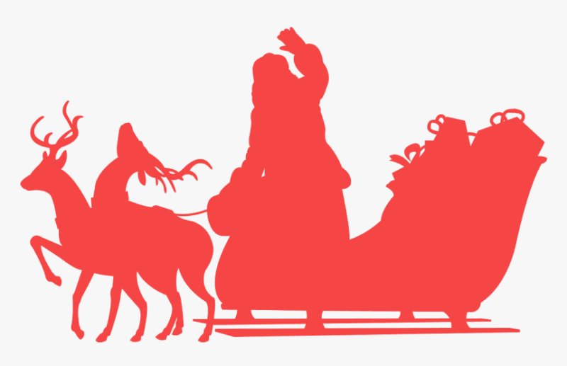 Santa silhouette PNG