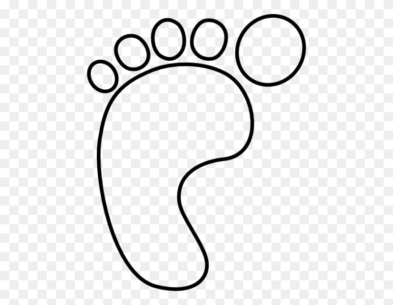 Трафарет детских ног