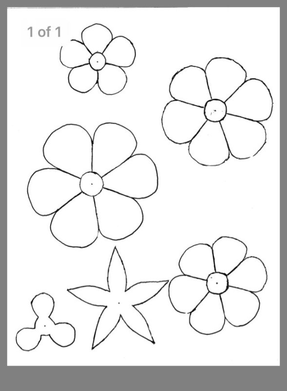 Трафарет "цветы"