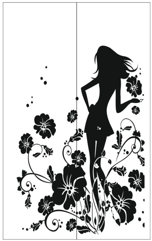 Трафарет для шкафа