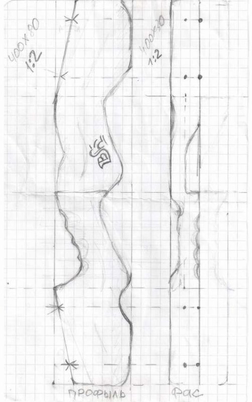 Чертеж рукоятки композитного лука