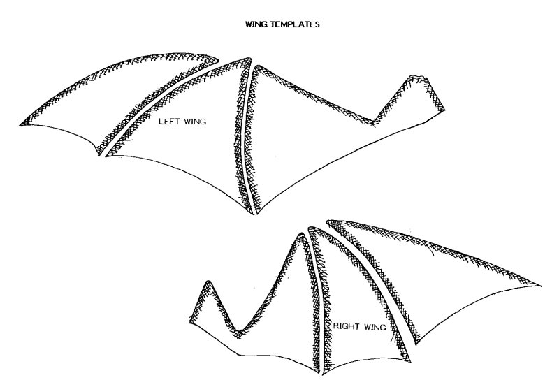 Крылья для бумажного дракона