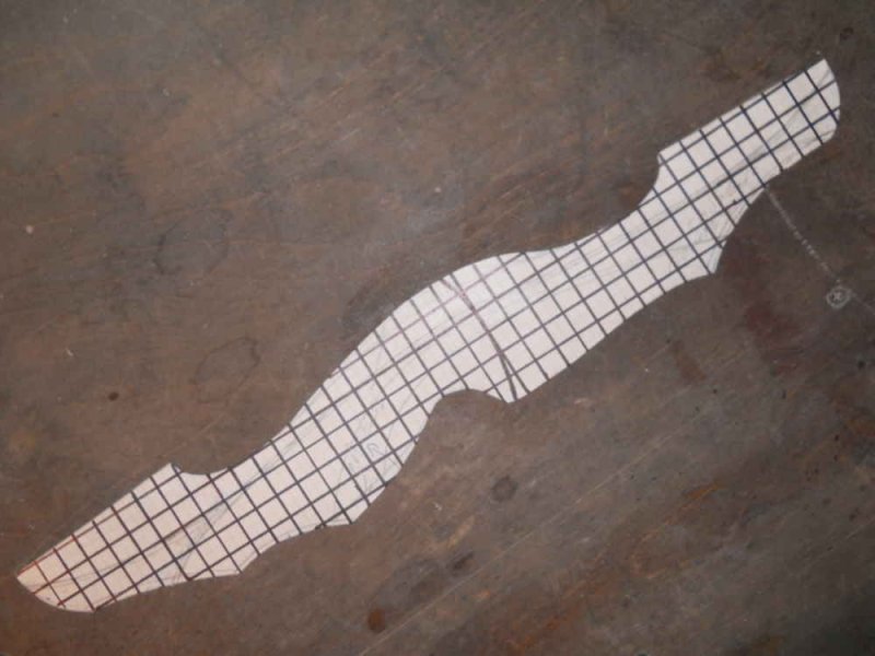 Рукоять для лука чертеж