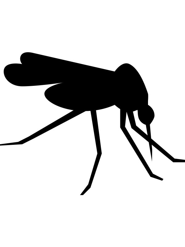 Комар силуэт