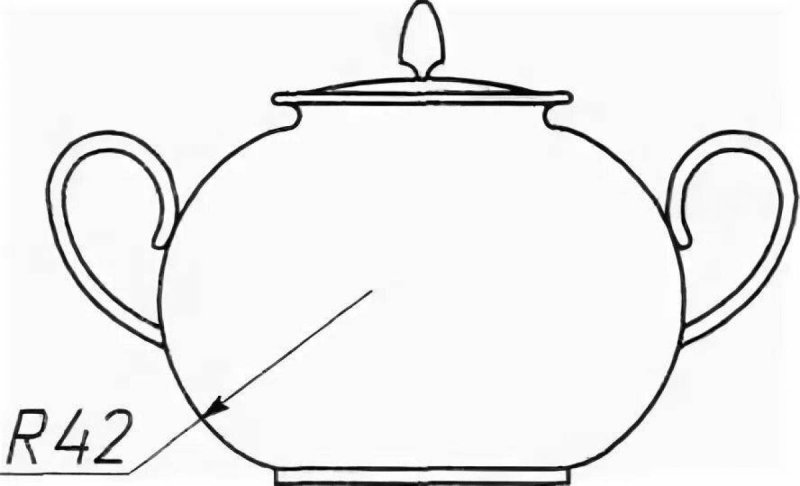 Раскраска посуда сахарница