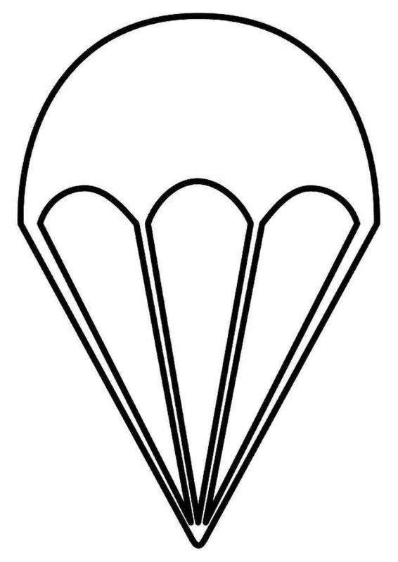 Парашют раскраска