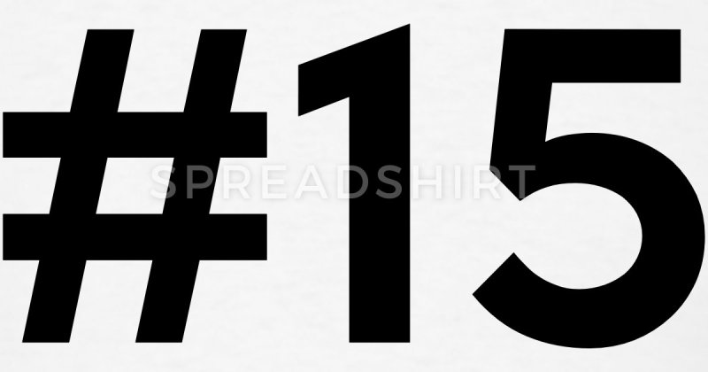 Трафарет числа 15