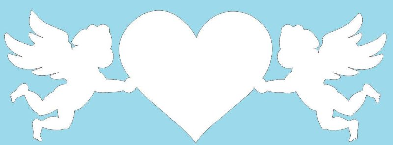 Трафареты амурчиков для вырезания