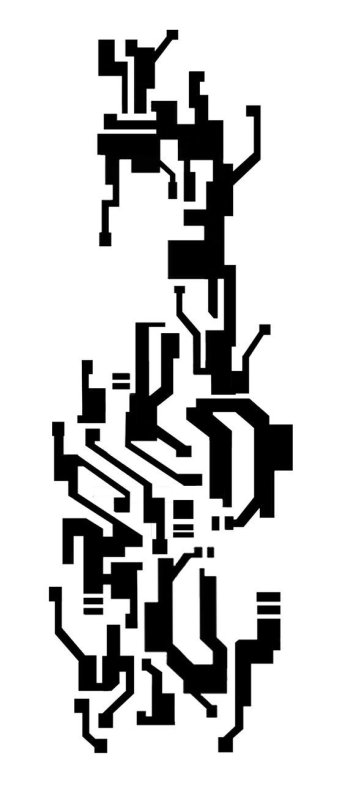 Узор в стиле Кибер панка