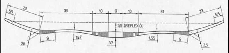 Рукоять для лука чертеж Размеры