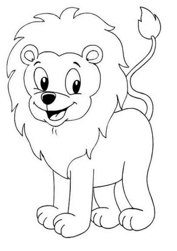 Раскраска малышам животные