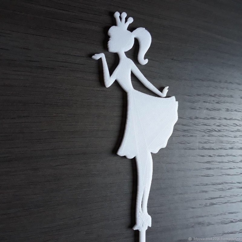 Трафарет девочки для торта