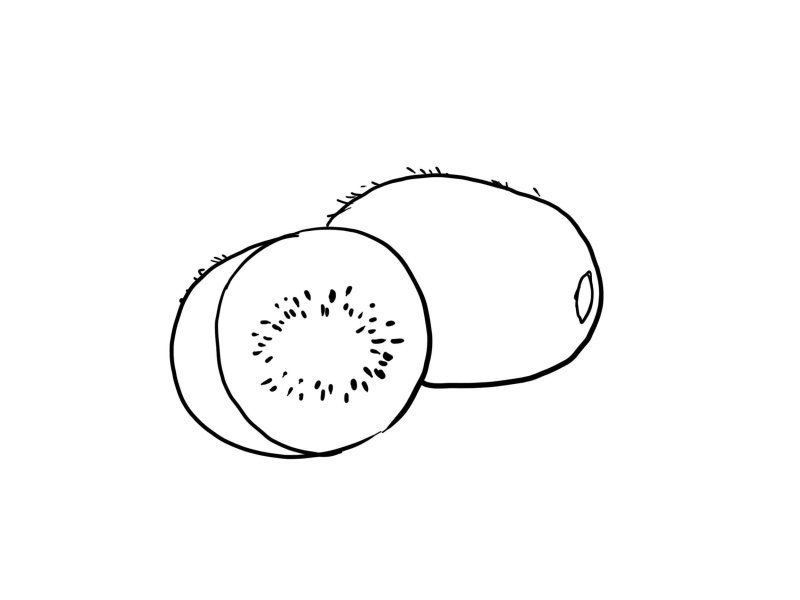 Киви карандашом