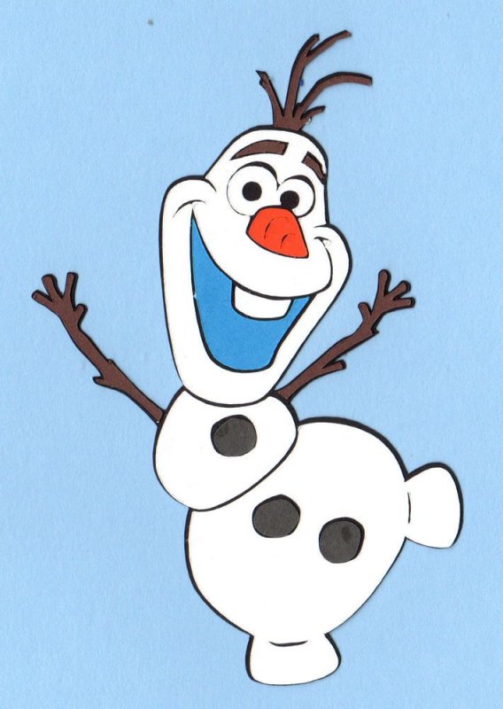 Олаф трафарет