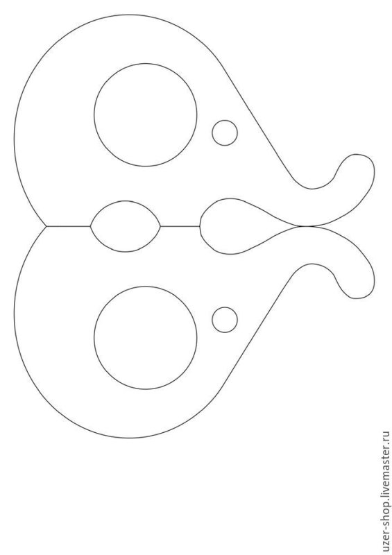 Подставка для телефона трафарет