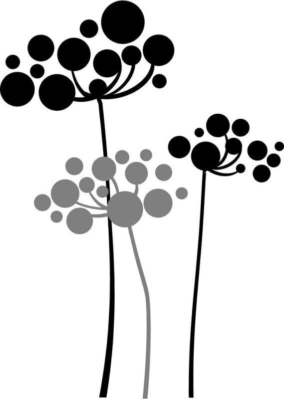 Трафарет "цветы"