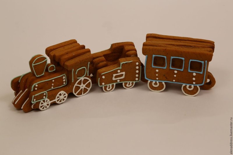 Пряники в виде паровозика