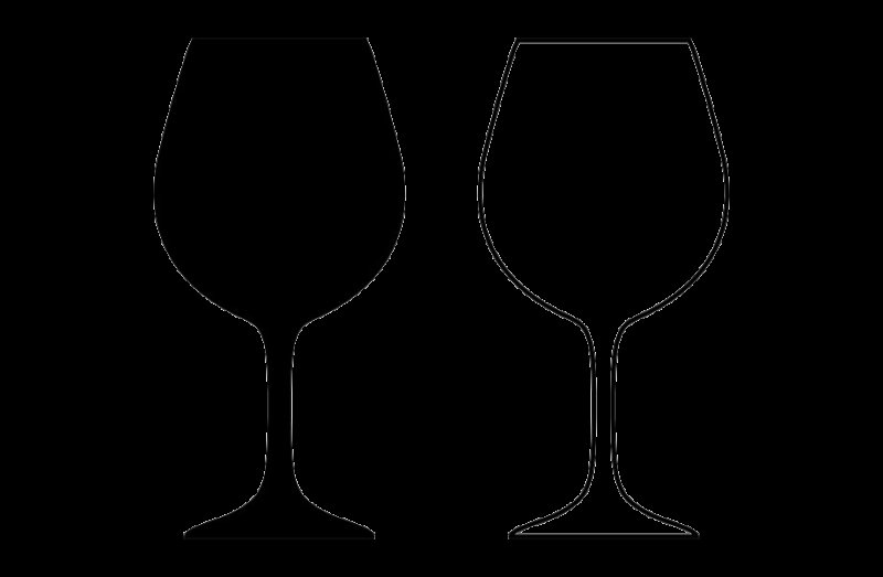 Бокал трафарет